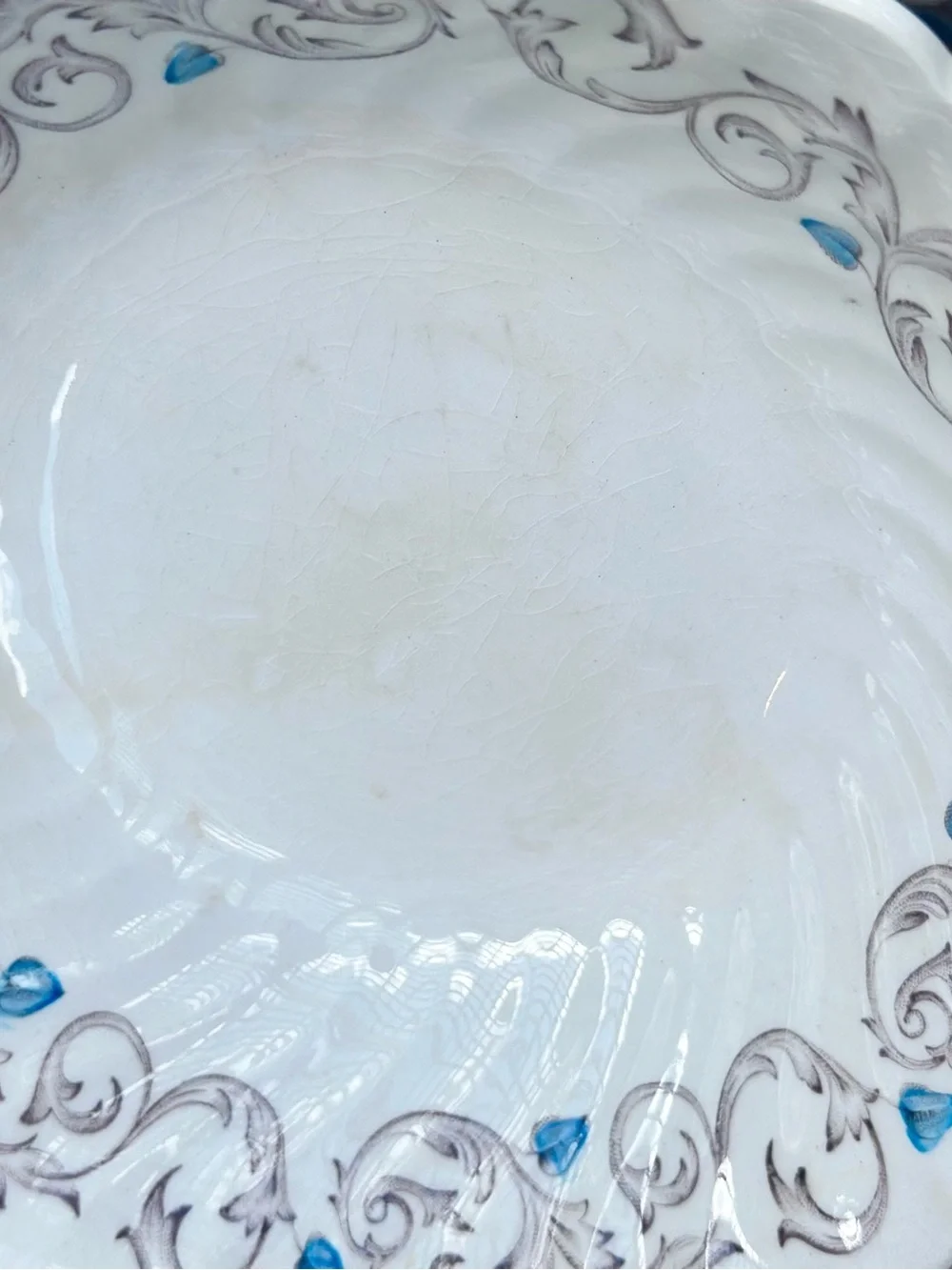 Johnson Bros Encore Ironstone 2 Cereal Bowls & Dinner Plate England